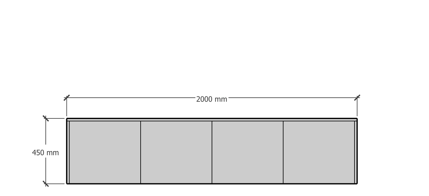 Modern serie 200 cm