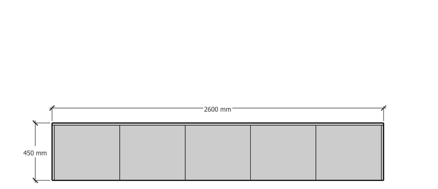 Modern serie 260 cm