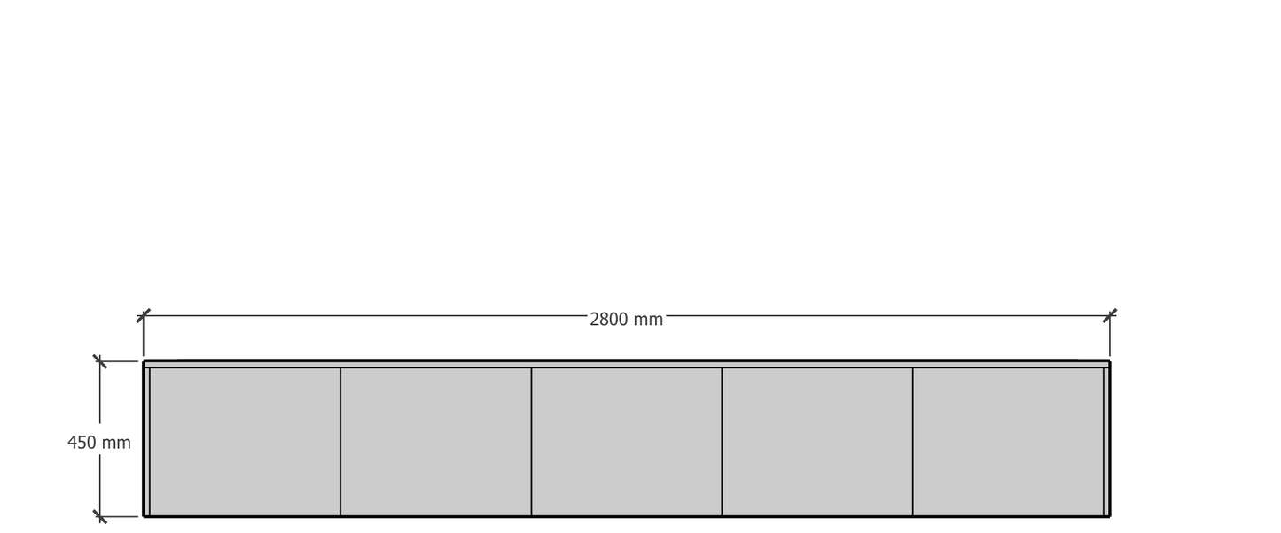 Modern serie 280 cm